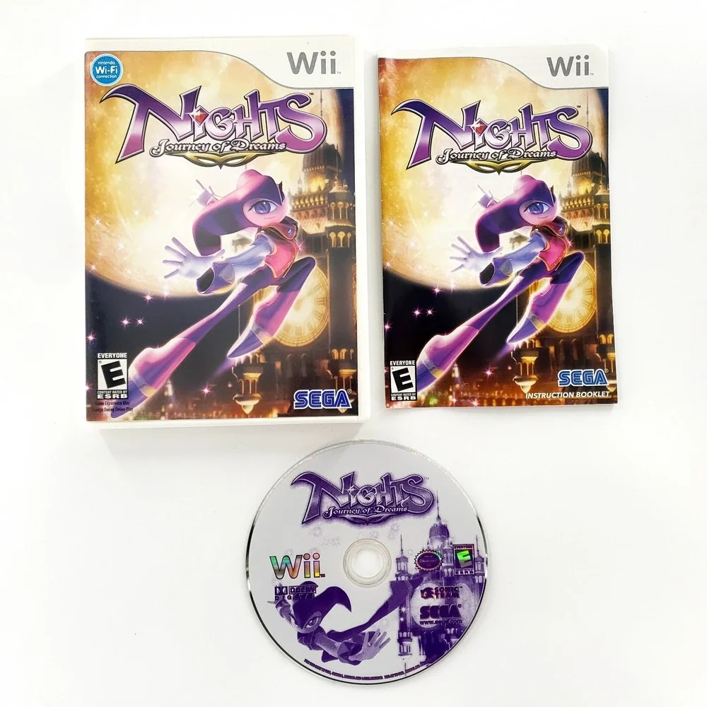 Nights: Journey of Dreams (Nintendo Wii, 2007) Complete Tested & Works